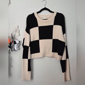 Elodie Checkered Sweater